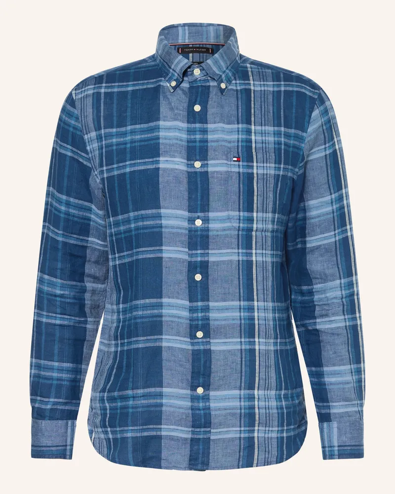 Tommy Hilfiger Leinenhemd Regular Fit blau Blau