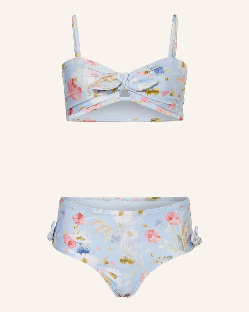 Zimmermann Bustier-Bikini LUCKY Hellblau