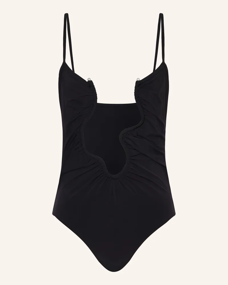 Christopher Esber Badeanzug Salacia schwarz Schwarz