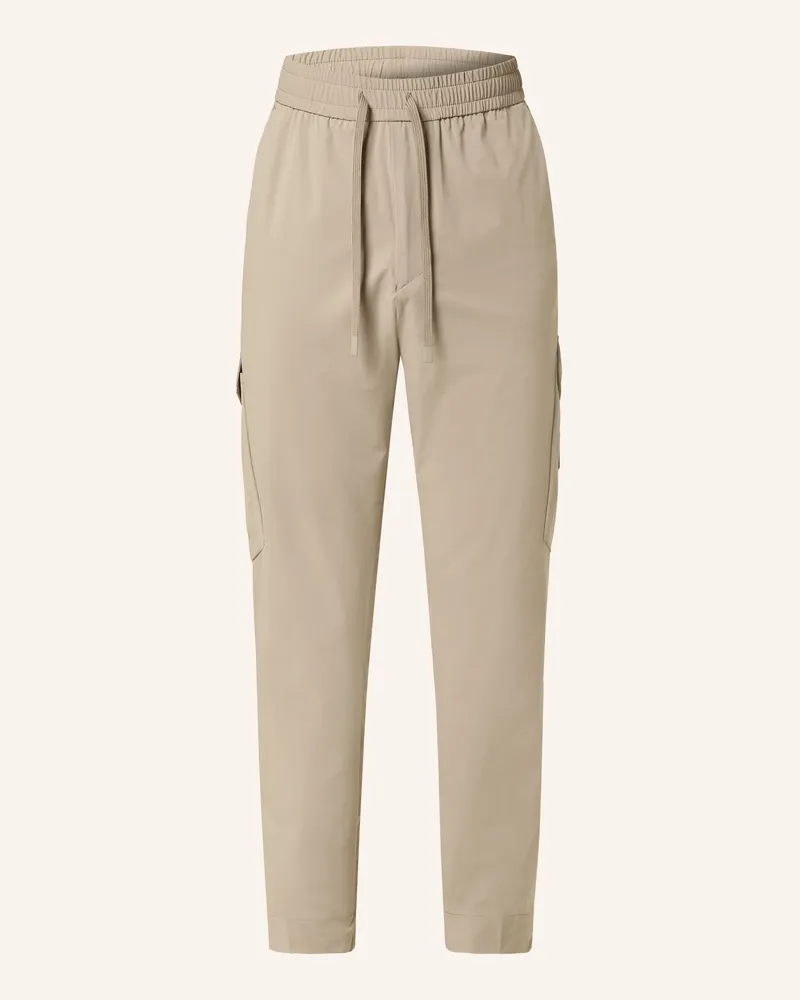 HUGO BOSS Cargohose im Jogging-Stil URBANEX Tapered Fit Khaki