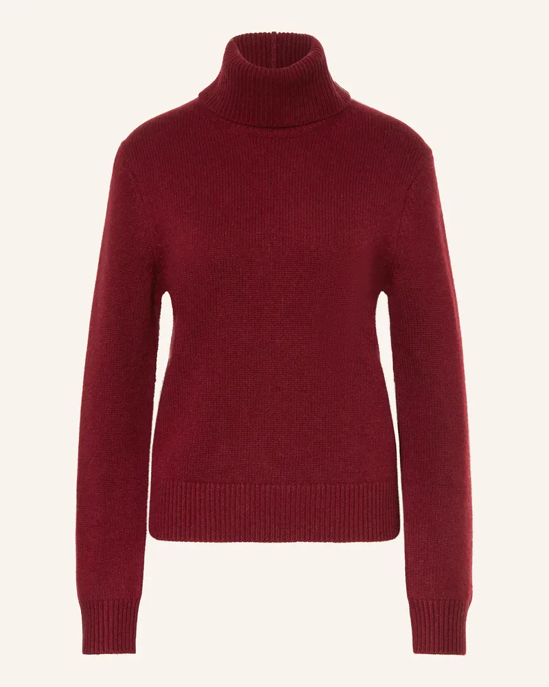 Anine Bing Rollkragenpullover IDRA aus Merinowolle Dunkelrot