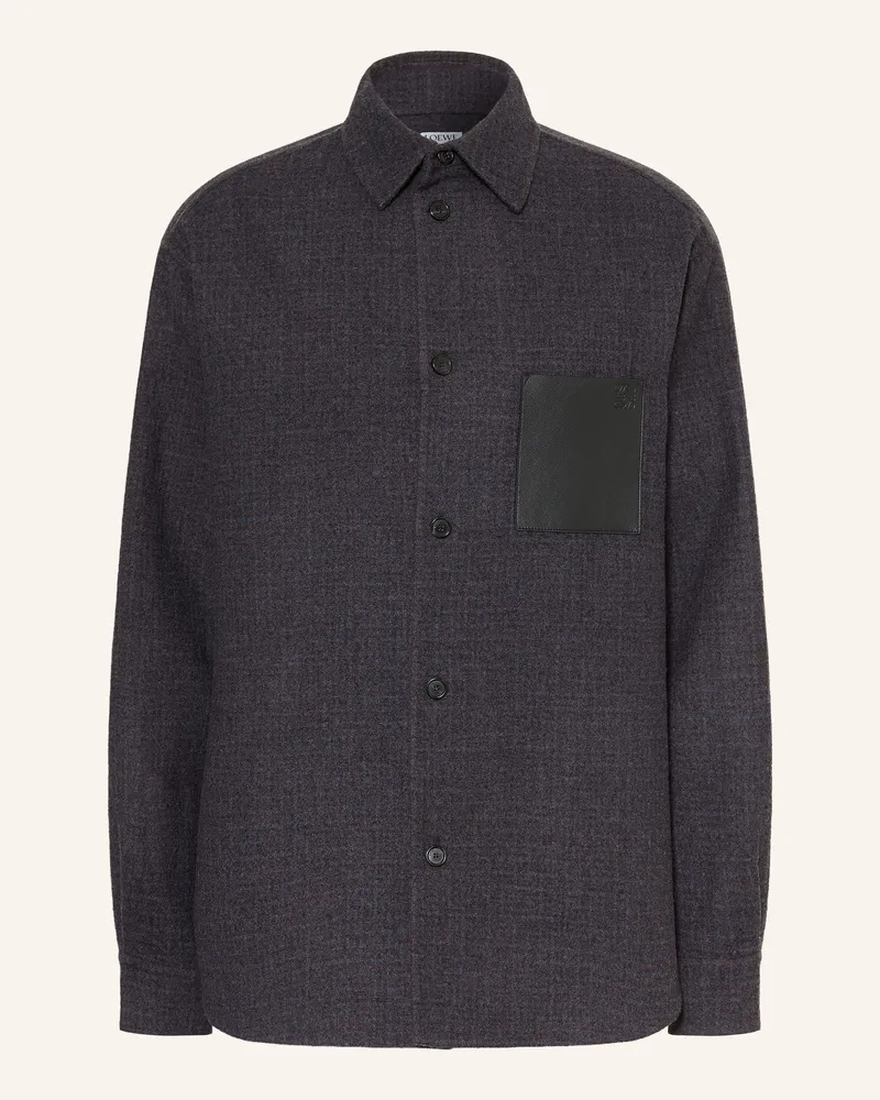 Loewe Overjacket blau Dunkelblau