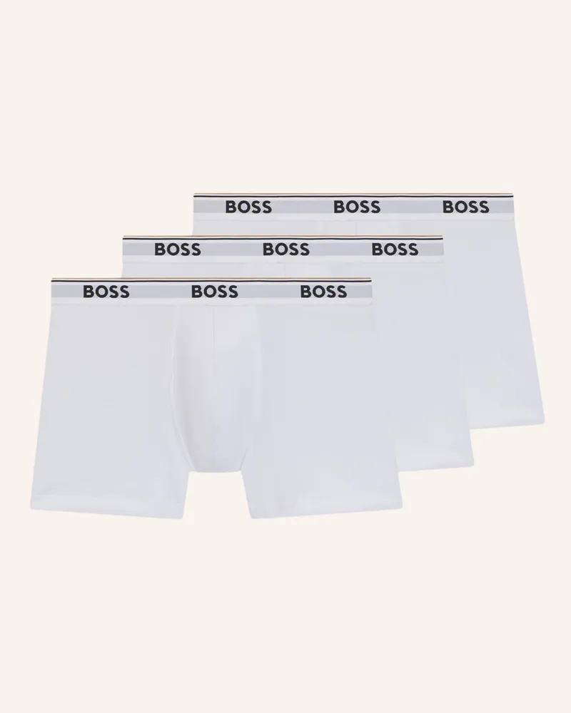 HUGO BOSS 3er-Pack Boxershorts POWER Weiss