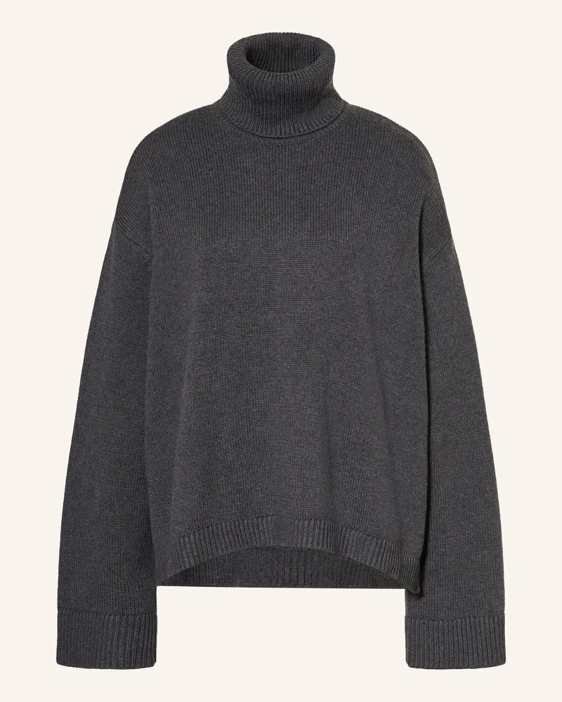 FRANKIE Shop Rollkragenpullover RHEA Dunkelgrau