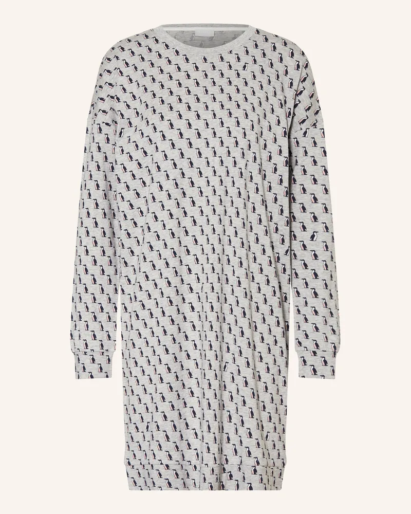 Mey Nachthemd Serie PENGUIN FLOCK Grau