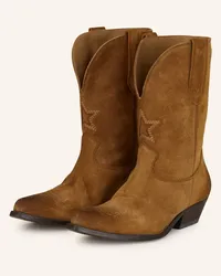 Golden Goose Cowboy Boots WISH STAR - COGNAC Braun