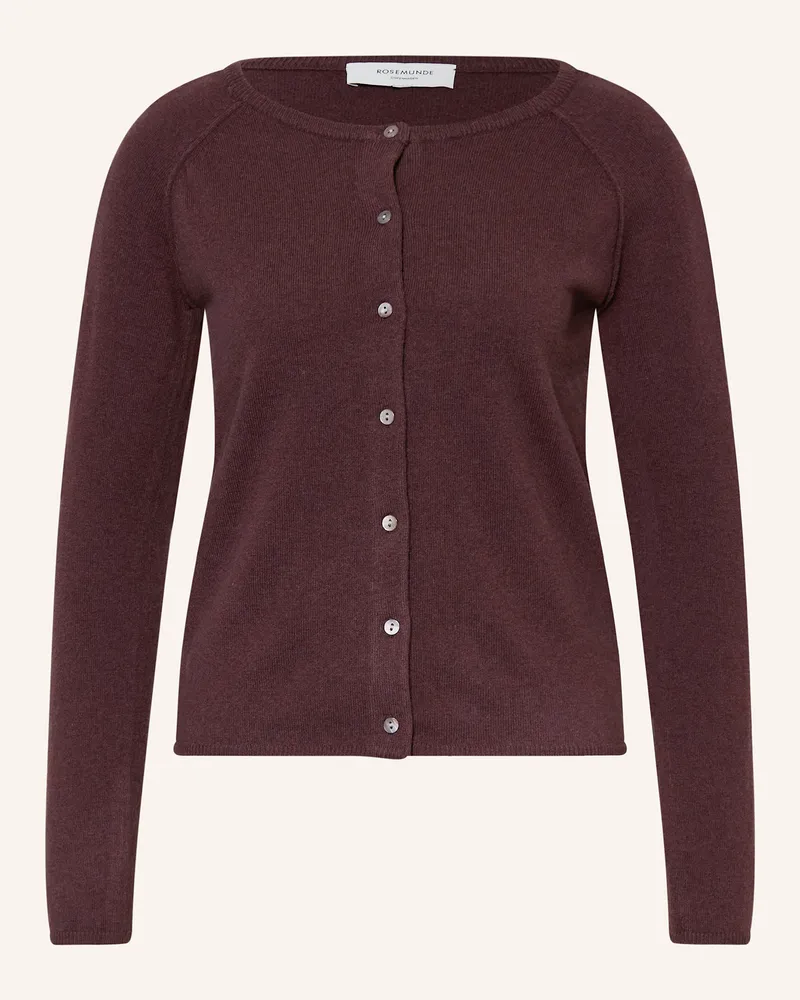 Rosemunde Strickjacke Laica Mit Cashmere rot Dunkelrot
