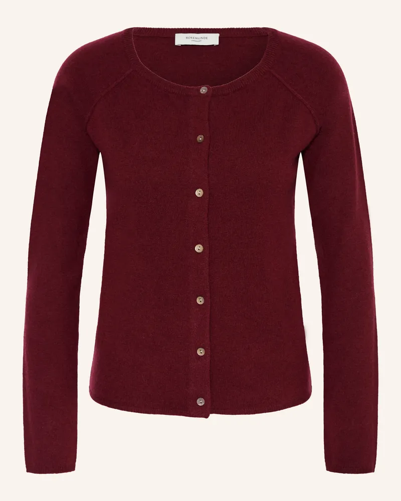 Rosemunde Strickjacke Laica Mit Cashmere rot Dunkelrot