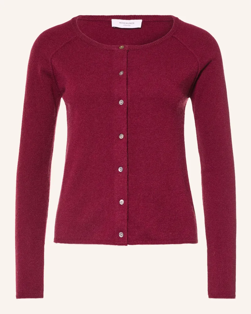 Rosemunde Strickjacke Laica Mit Cashmere rot Dunkelrot
