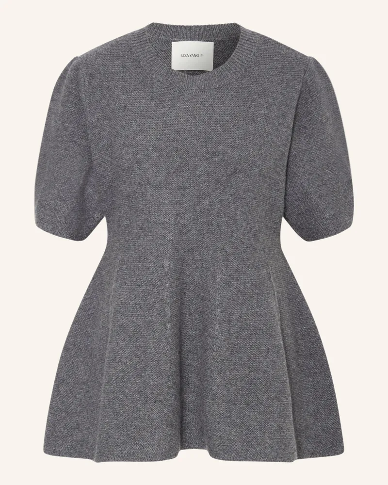 Lisa Yang Strickshirt Mella Aus Cashmere grau Dunkelgrau