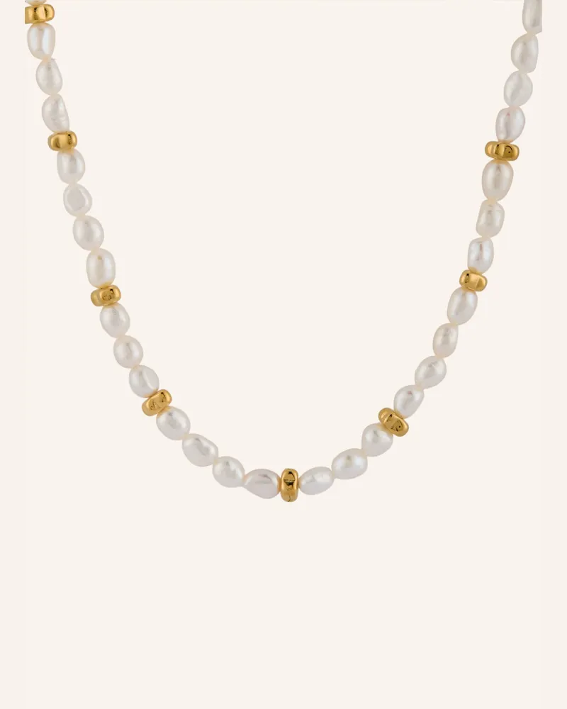 HUGO BOSS Halskette Shellbeads gold Gold
