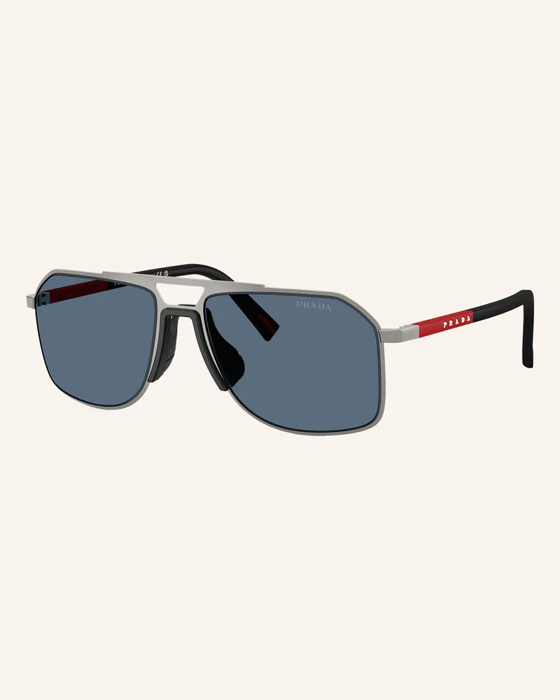 Prada Sonnenbrille Ps b51s grau Silber