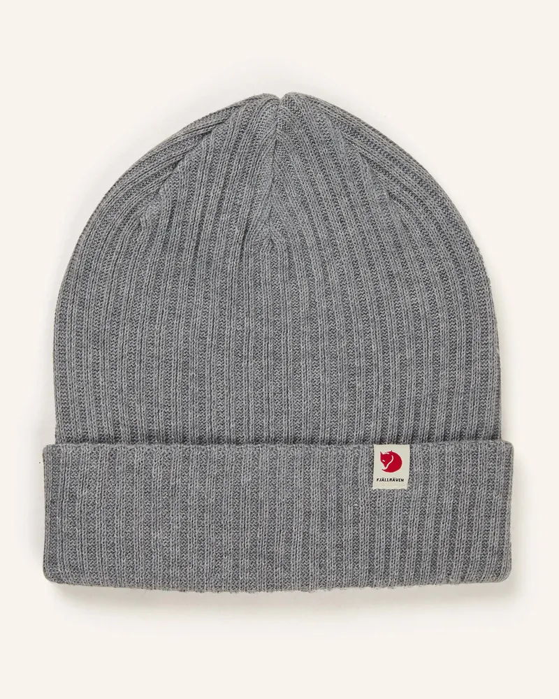 Fjäll Räven Mütze Rib grau Grau