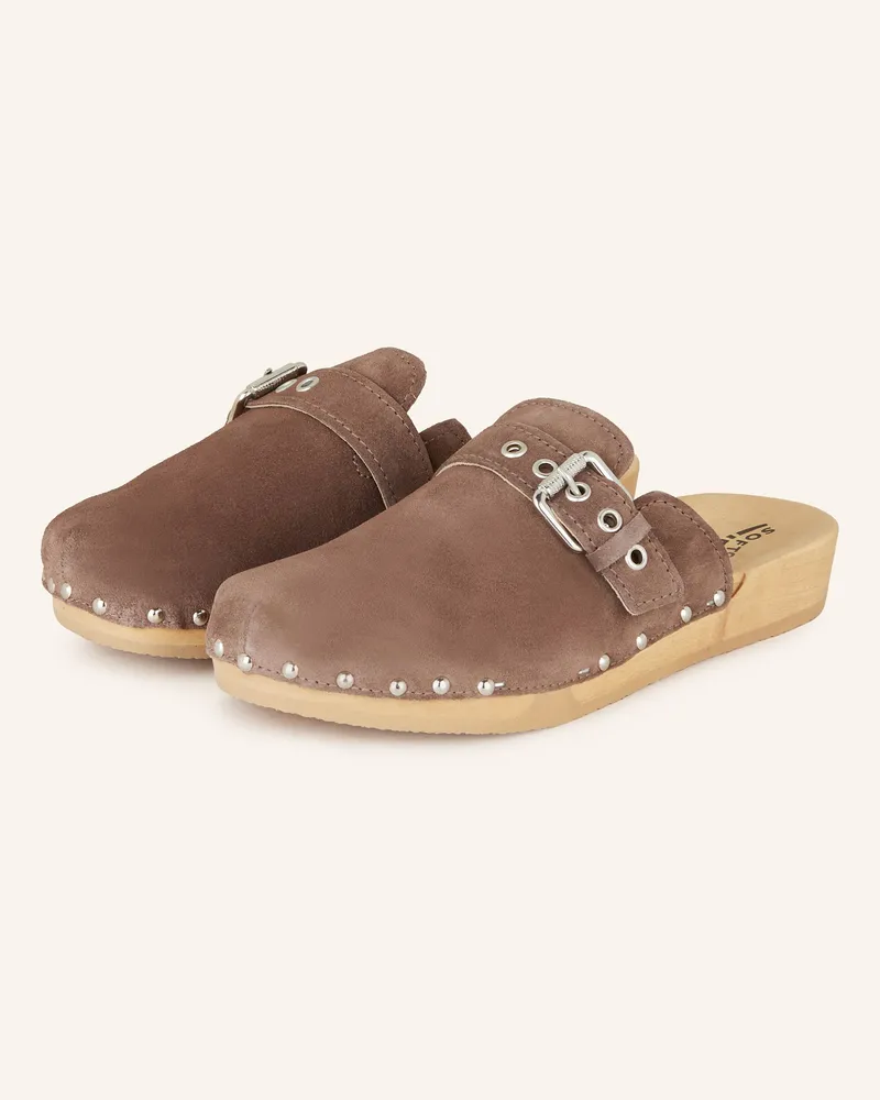 Softclox Clogs Leslie Mit Nieten braun Braun