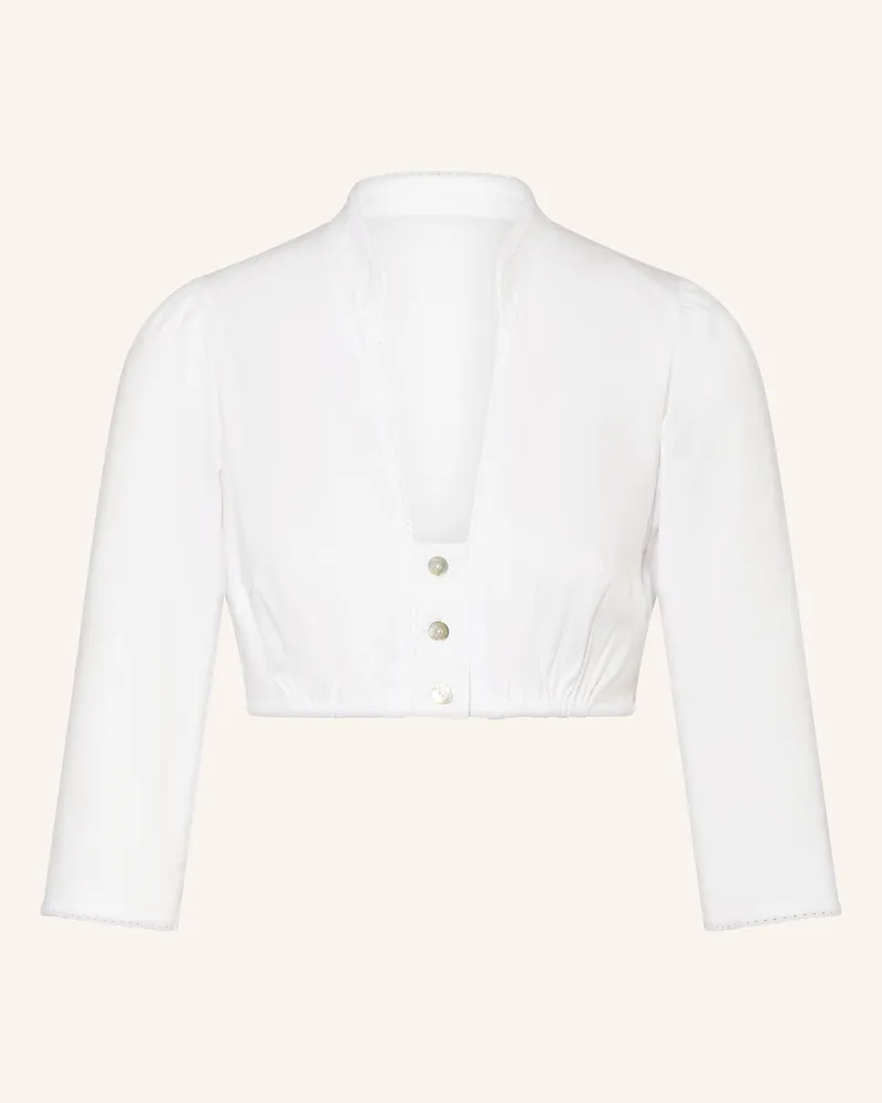 Sportalm Dirndlbluse mit 3/4-Arm Weiss