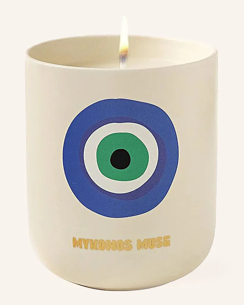 Assouline Duftkerze Mykonos blau Weiss