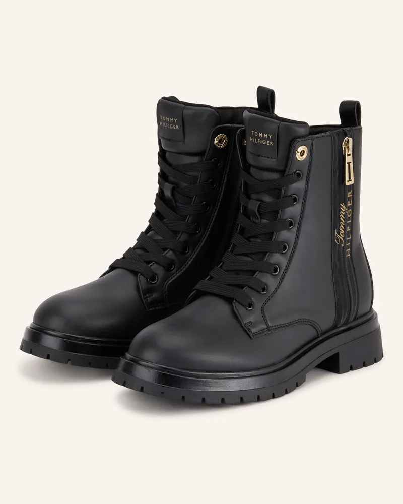 Tommy Hilfiger Schnürboots schwarz Schwarz