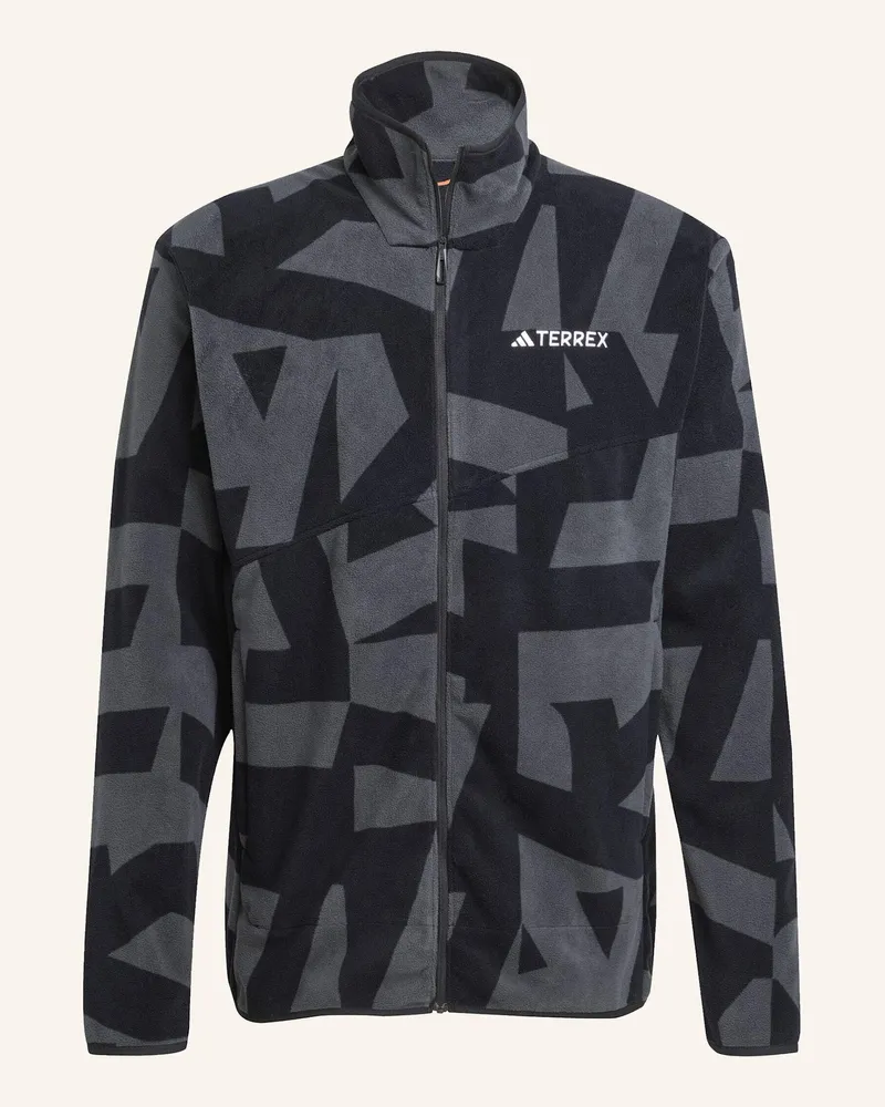 adidas Fleecejacke Terrex Multi Printed Full Zip schwarz Schwarz