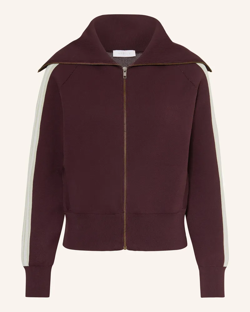 Rich&Royal Strickjacke Mit Galonstreifen rot Dunkelrot