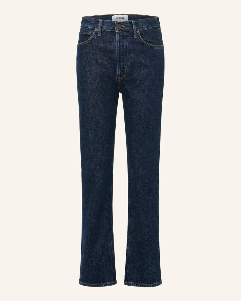 AGOLDE Straight Jeans blau Pndlm