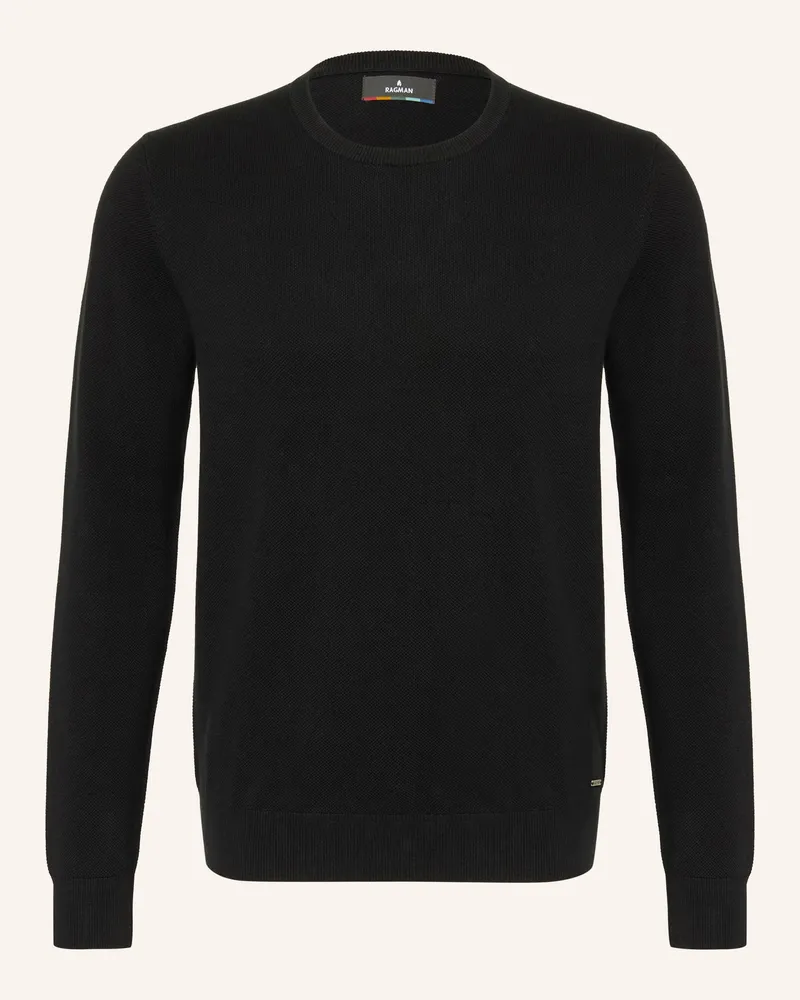 Ragman Pullover schwarz Schwarz