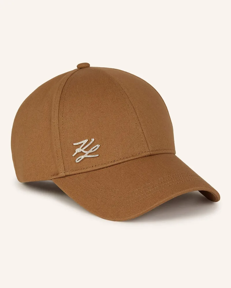 Karl Lagerfeld Cap Camel