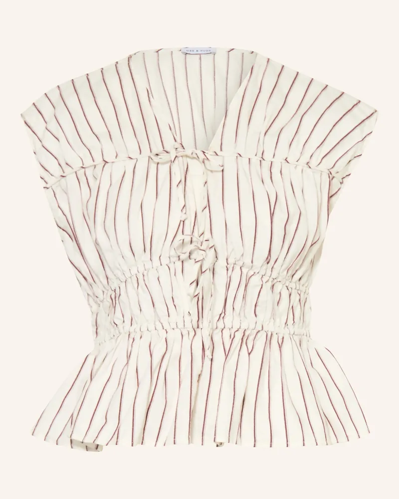 Mrs & HUGS Blusentop Weiss