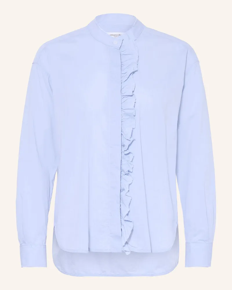 Rossana Diva Bluse Mit Rüschen blau Hellblau