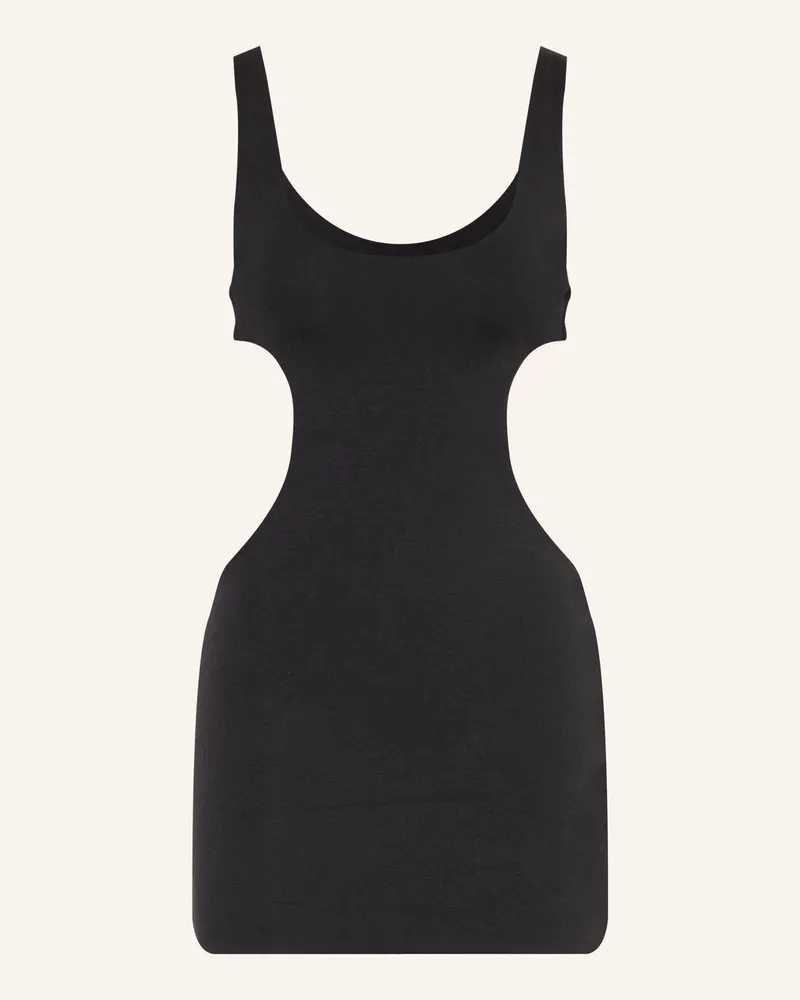 SKIMS Lounge-Kleid COTTON JERSEY mit Cut-outs Soot