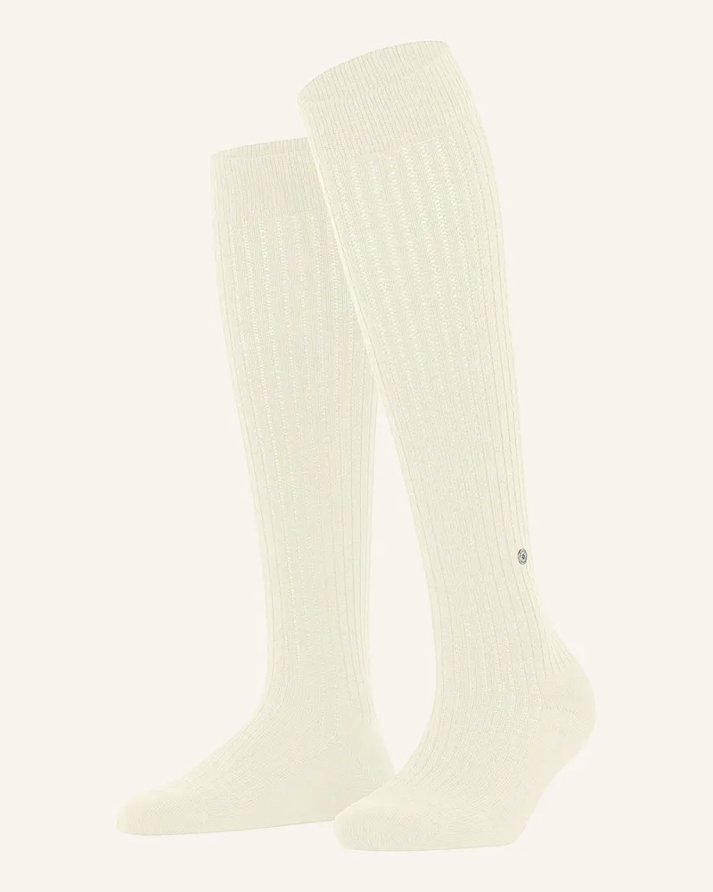 Burlington Kniestrümpfe Loom weiss 2060