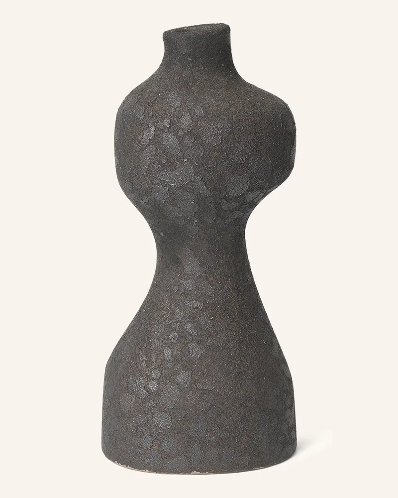 ferm LIVING Vase Yara Medium grau Dunkelgrau