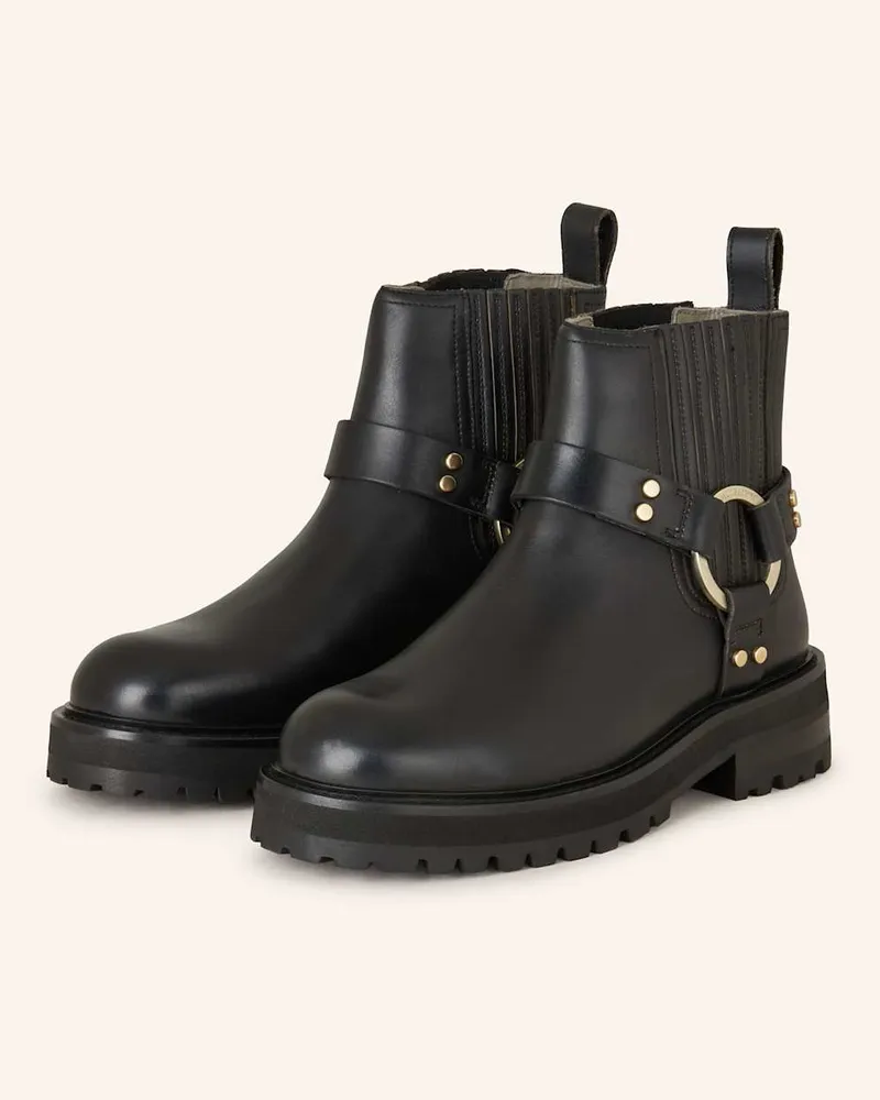 AllSaints Biker Boots MADDIE mit Nieten - SCHWARZ Schwarz