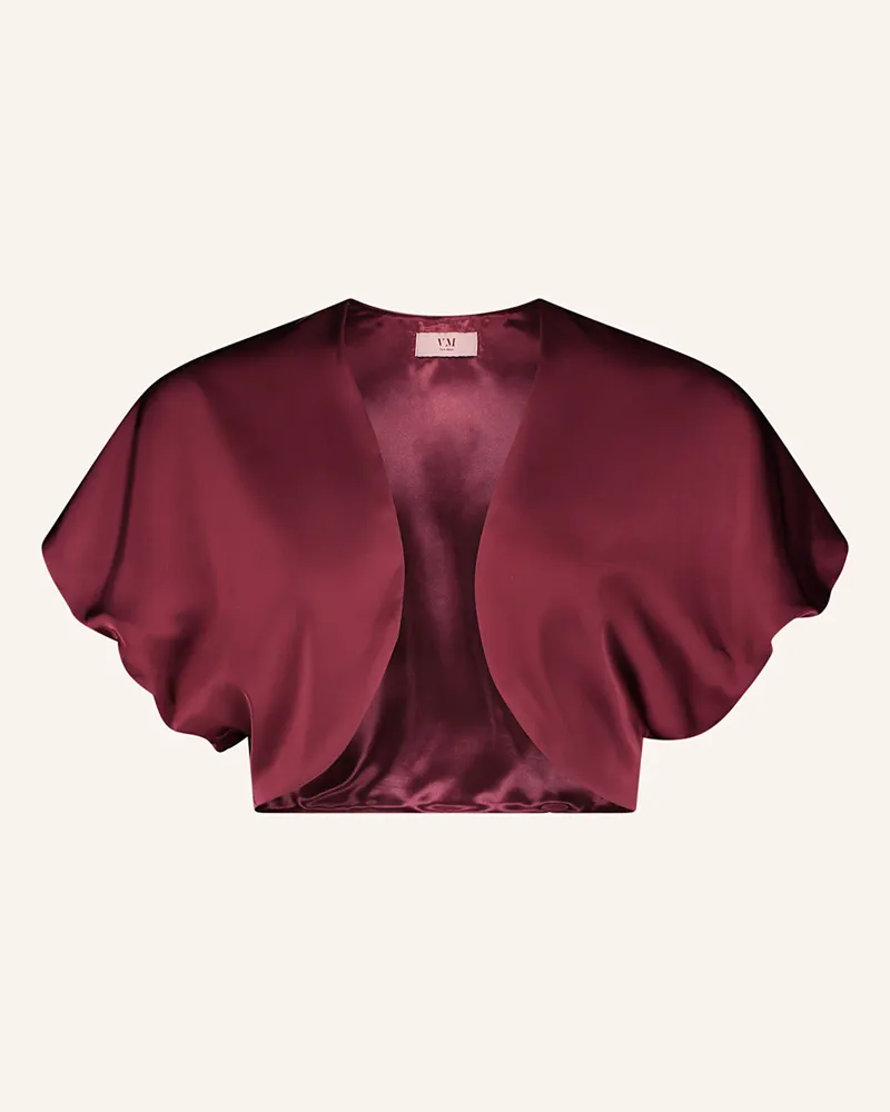 Vera Mont Satin-Bolero Dunkelrot