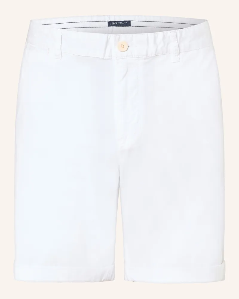 Strokesman's Chinoshorts Slim Fit Weiss