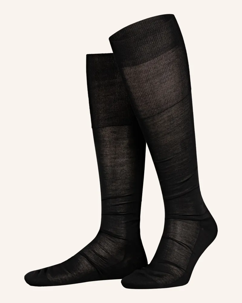Falke Kniestrümpfe Luxury No. 4 Aus Seide schwarz 3000