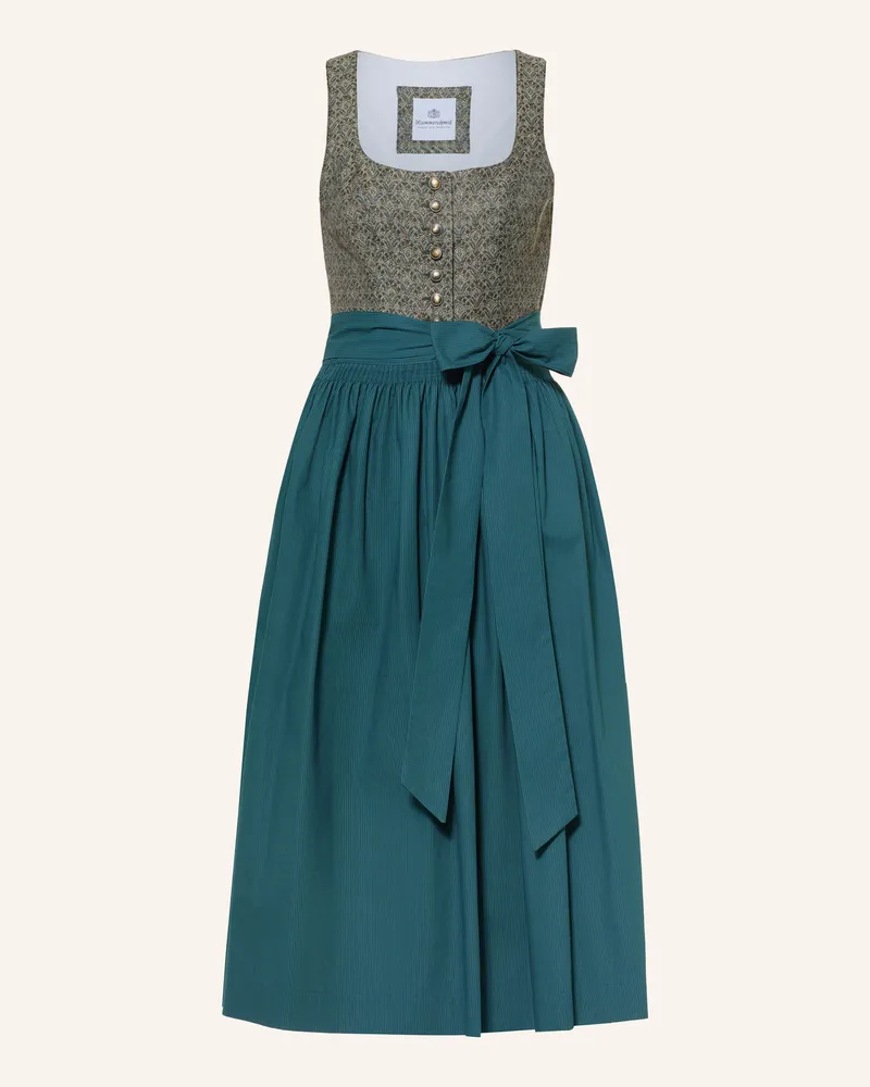 Hammerschmid Jacquard-Dirndl gruen Petrol