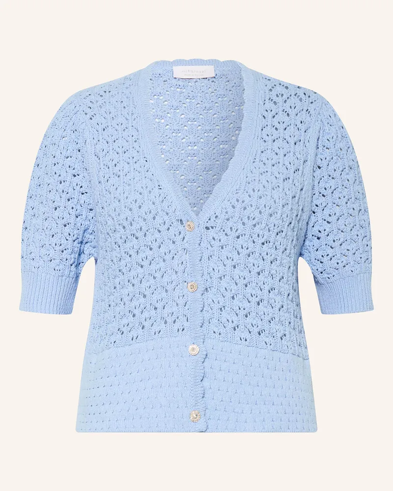 Rich&Royal Strickjacke Hellblau