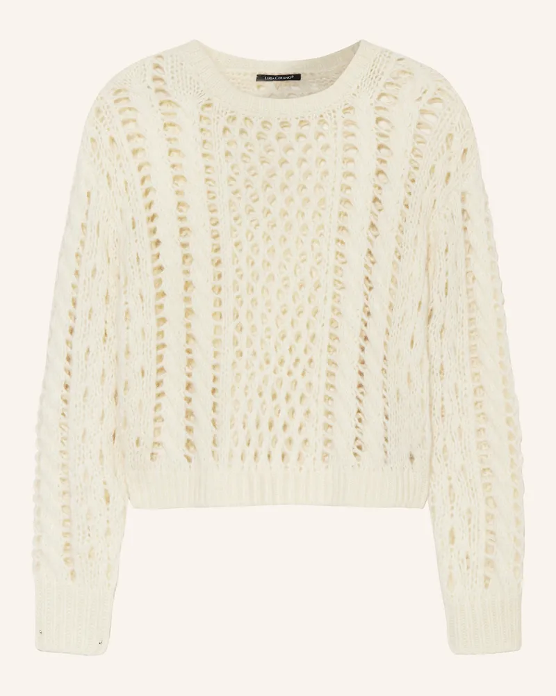Luisa Cerano Pullover mit Alpaka Ecru