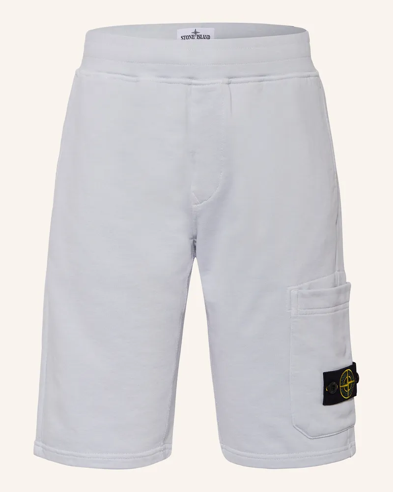 Stone Island Sweatshorts blau Hellblau