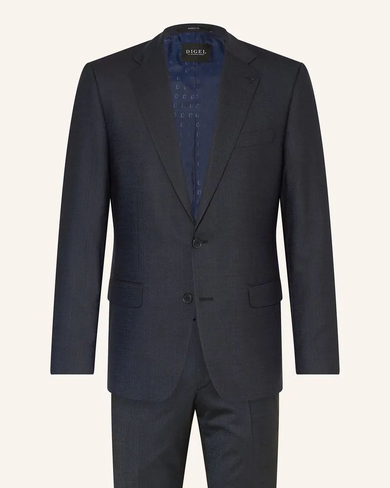 Digel Anzug Daren Regular Fit blau Dunkelblau