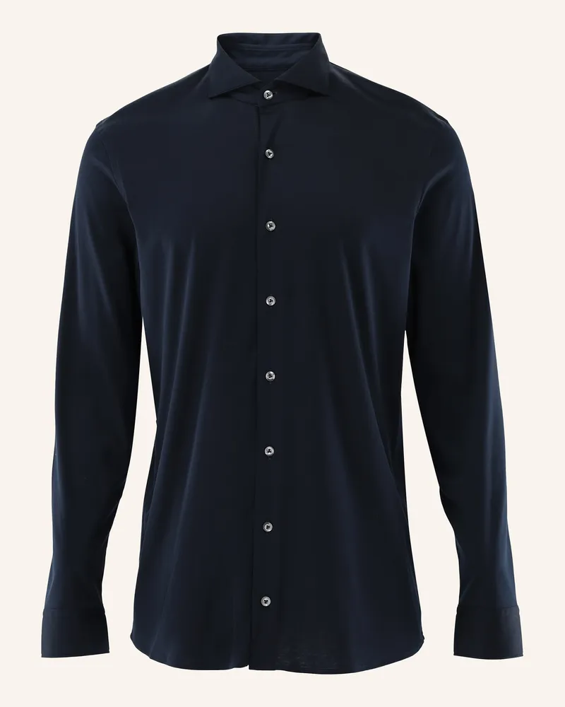 van Laack Hemd Slim Fit blau Dunkelblau