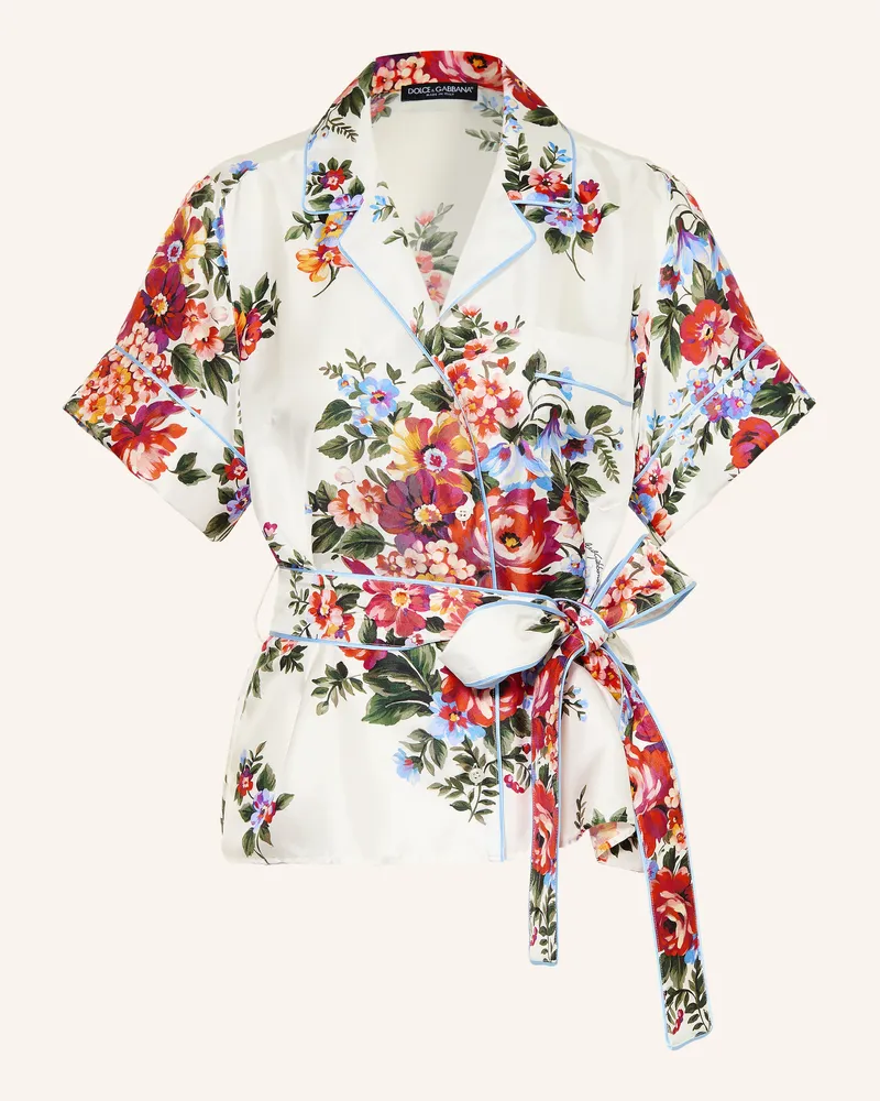Dolce & Gabbana Seidenbluse Weiss