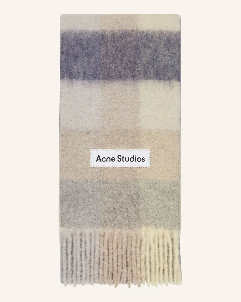 Acne Studios Schal mit Alpaka Creme