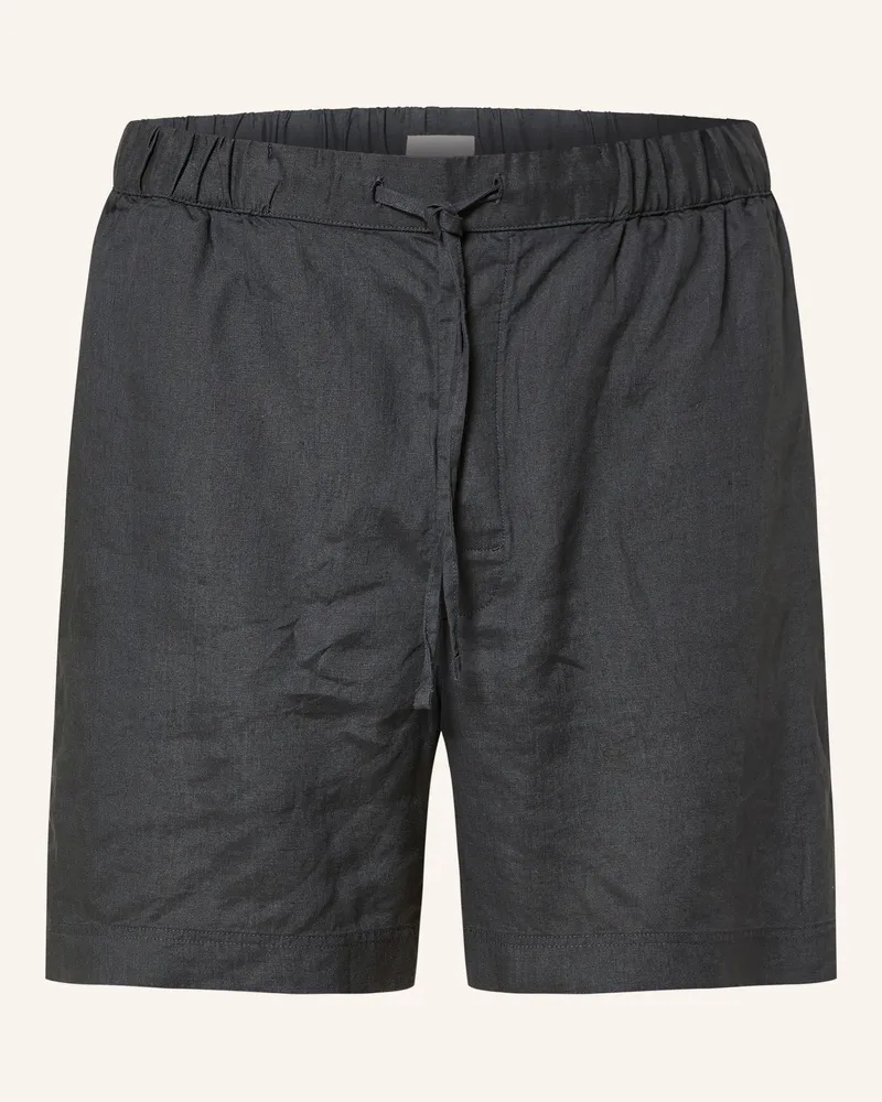 Arket Shorts Potts Aus Leinen blau Dunkelblau