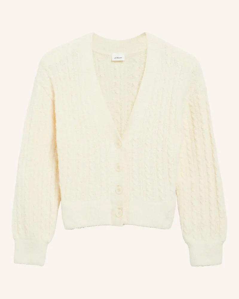 S.Oliver Strickjacke beige Creme