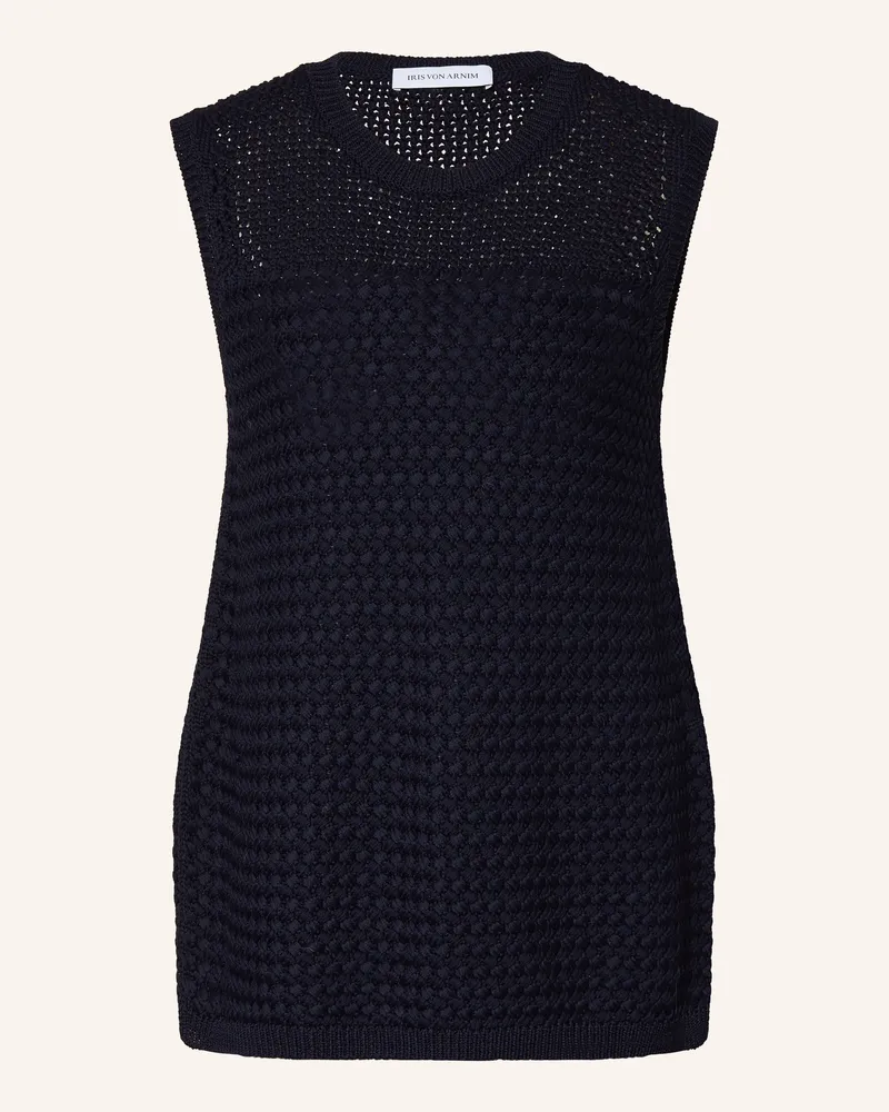 Iris von Arnim Stricktop CARIMA Dunkelblau