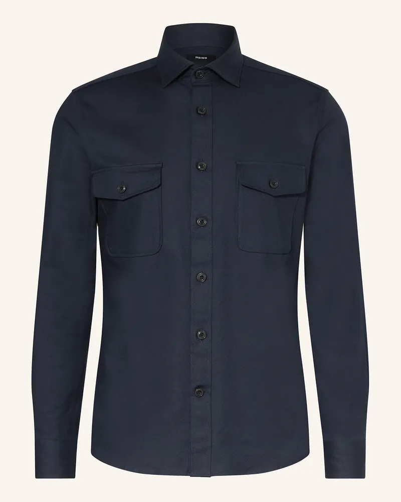 Reiss Overshirt Whisper blau Dunkelblau