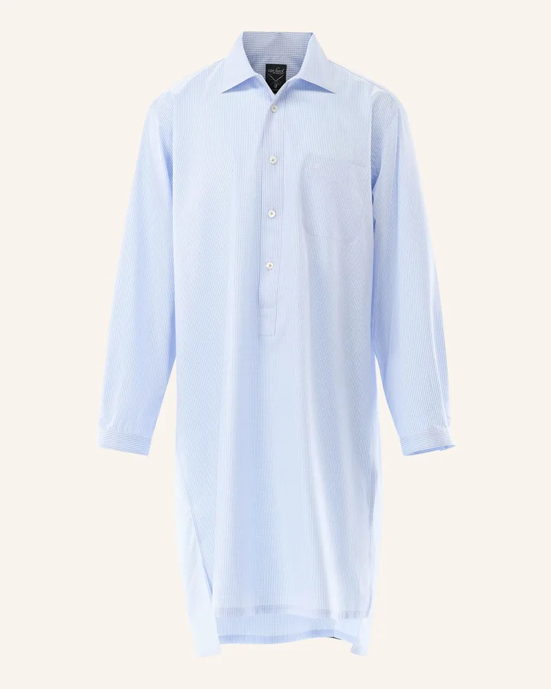 van Laack Schlafshirt blau Blau
