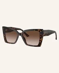 Jimmy Choo Sonnenbrille JC5001B mit Schmucksteinen Braun