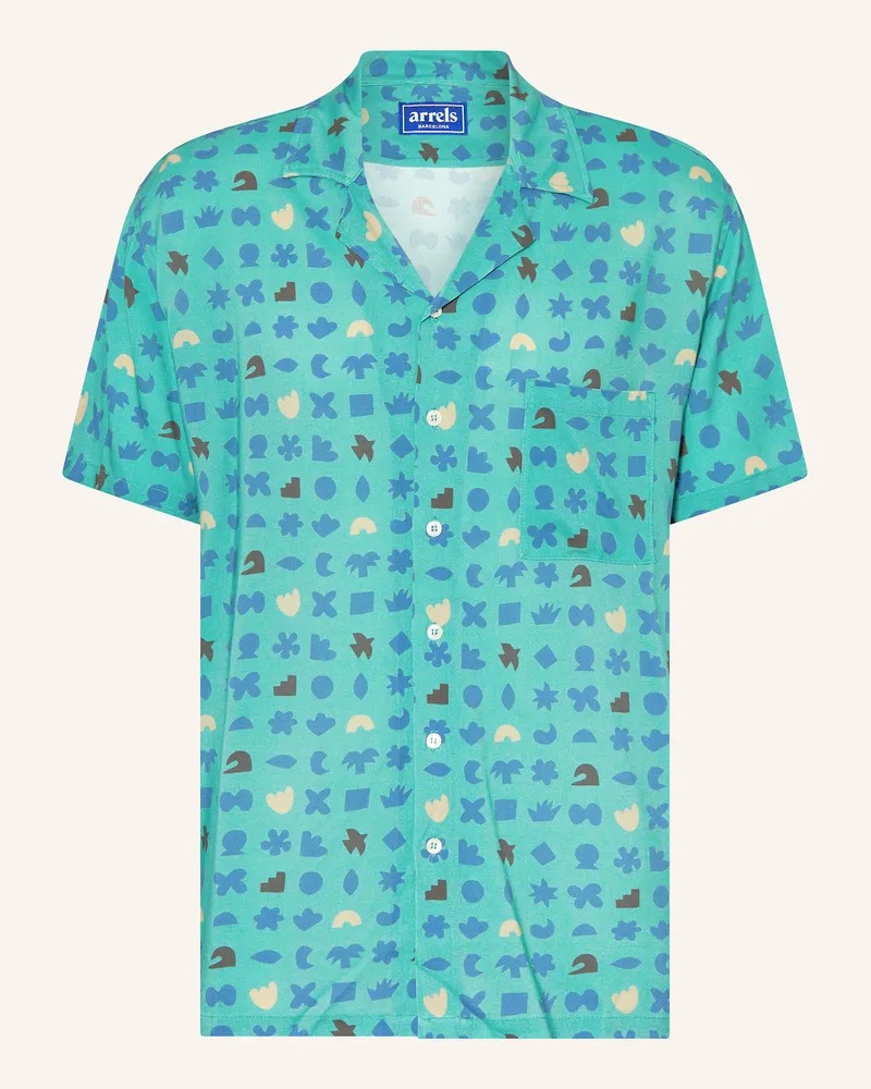 Arrels Barcelona Resorthemd LIGHT BLUE LUCKY CHARMS × MARY Comfort Fit Petrol